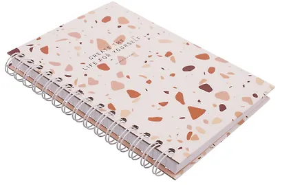 Тетрадь в клетку Be Smart, Terrazzo, 120 листов, коричневая - фото 2