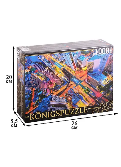 Пазл Таиланд Ночной Бангкок 1000 элементов Konigspuzzle ГИK1000-0636 - фото 2
