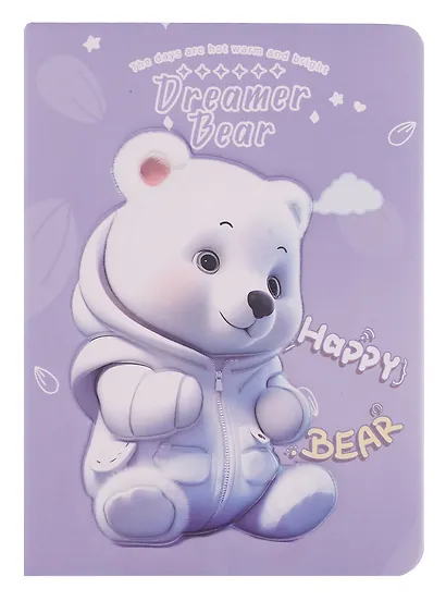 Записная книжка А6 96 листов, "Мишки 3D", в ассортименте - фото 10