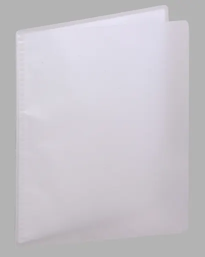 Папка 20ф B6 "Transparent" пластик, серая - фото 1