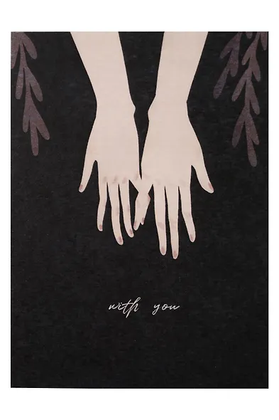 Открытка одинарная "with you" - фото 1