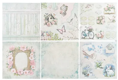 Бумага для скрапбукинга "Остров сокровищ", "Весна", 30 х 30 см, двусторонняя, 12 листов - фото 3