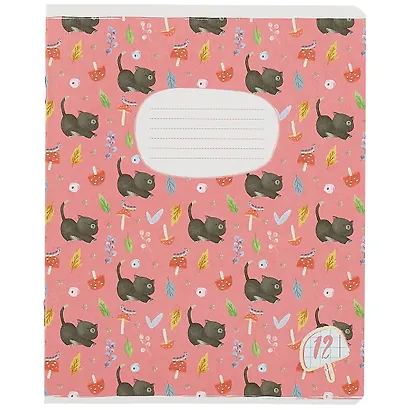 Тетрадь в клетку Academy Style, "Паттерн с животными", 12 листов, в ассортименте - фото 1