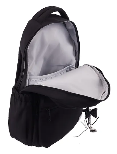 Рюкзак черный "Sun Eight" 47*32*14см, 2 отделение, 5 карманов, с брелоком - фото 7