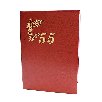 Папка адресная "55 лет" красная, Канцбург - фото 2