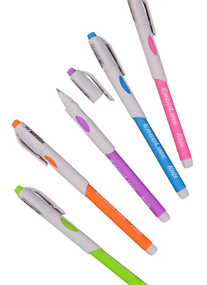 Ручка шариковая Erich Krause, Ultra Glide ErgoLine Kids, синяя, в ассортименте - фото 4