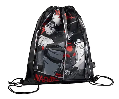 Мешок для сменной обуви "Naruto" 38*48см, черный, полиэстер - фото 1