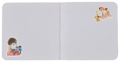 Записная книжка, 32 листа, клетка, 130*130, "Балдежные капибары (розовый)", в ассортименте - фото 5