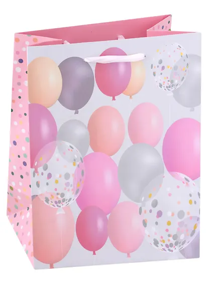 Пакет А5 23*18*10 "Pink balls" нейтр., бум.мат - фото 1