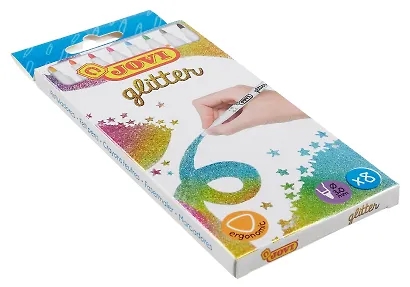 Фломастеры «Glitter» Carioca, 8 цветов, с блестками, смываемые - фото 8