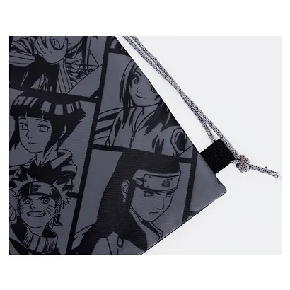 Мешок для сменной обуви "Naruto" 38*48см, серый, полиэстер - фото 6
