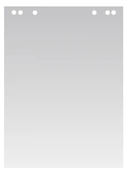 Бумага для флипчарта 20 листов, 64*96 белая, 80г/м2, перфорация - фото 1