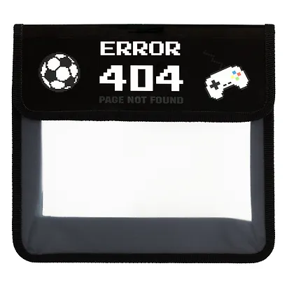 Папка для тетрадей А5 "Game error" 2отд., пластик, липучка. - фото 1