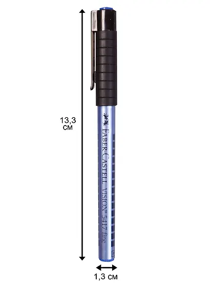 Ручка гелевая Faber-Castell, Vision 5417, синяя - фото 3