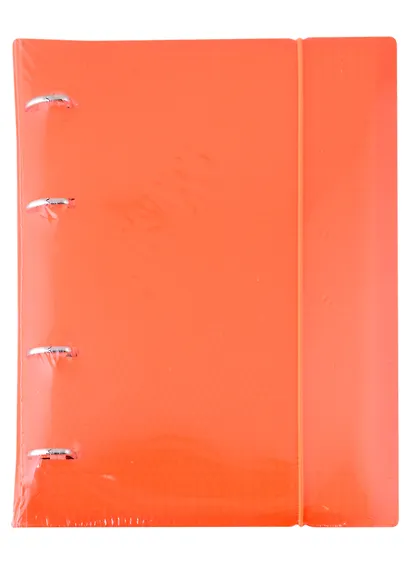 Тетрадь на кольцах в клетку Hatber, Diamond Neon, 120 листов, оранжевая - фото 3