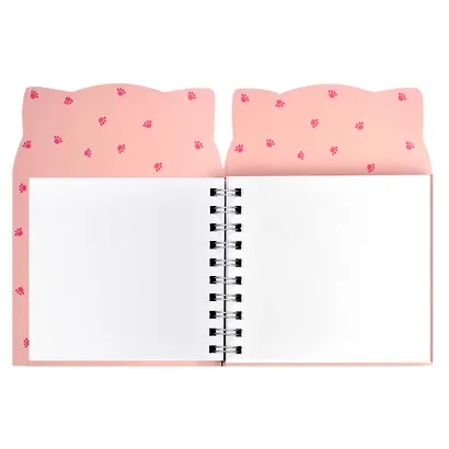 Скетчбук А5 100л "Необычная клубничка" белый офсет, 100г/м2, фигурная вырубка, тв.обложка, гребень - фото 4