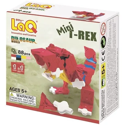 Конструктор пластиковый. LAQ Mini T-Rex. 88 деталей. -Япония: 1771 396931 - фото 1