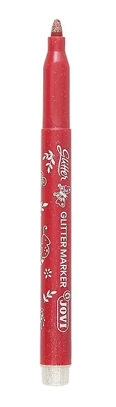 Фломастеры «Glitter» Carioca, 8 цветов, с блестками, смываемые - фото 3