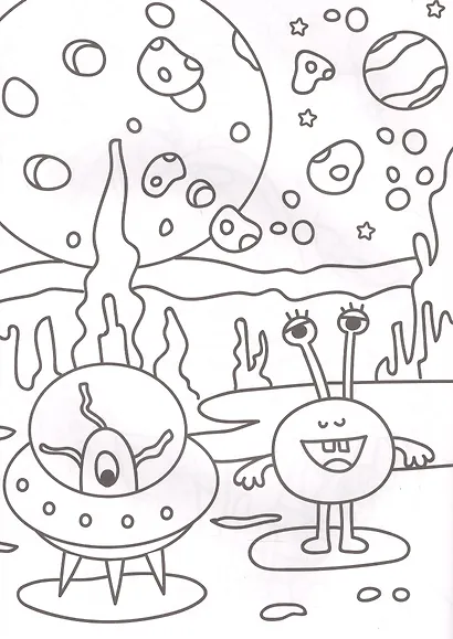 РАСКРАСКА ТОЛЬКО ДЛЯ МАЛЬЧИКОВ. В КОСМОСЕ - фото 5