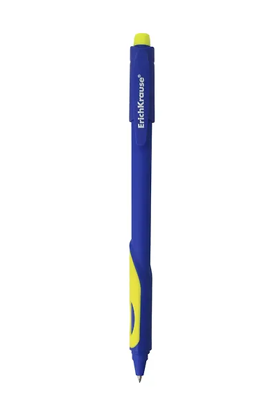 Шариковая ручка синяя 0,5 мм, ErgoLine Kids Stick&Grip Neon, Erich Krause - фото 2