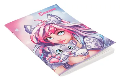 Блокнот в линейку Феникс+, "Девушка с барсом", А6, 40 листов - фото 2