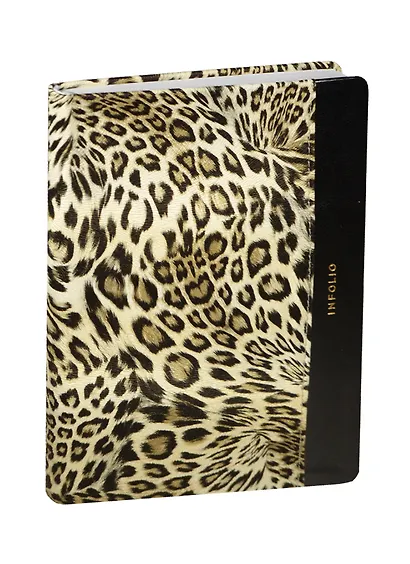 Ежедневник недатированный «Leopard» А5, 96 листов, экокожа, InFolio - фото 1