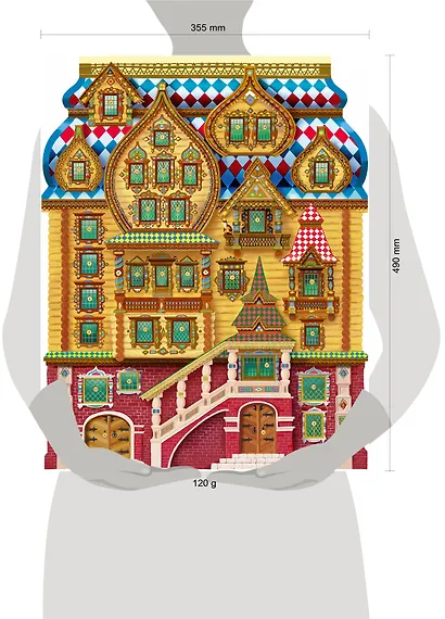 Адвент-календарь «Терем-теремок» с окошками - фото 3