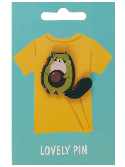 Набор акриловых значков (5шт) (Значок Корги в космосе Значок Котик Значок Авокадо Кот Значок Динозаврик (голубой) Значок Меломан) (акрил) (упаковка) - фото 12