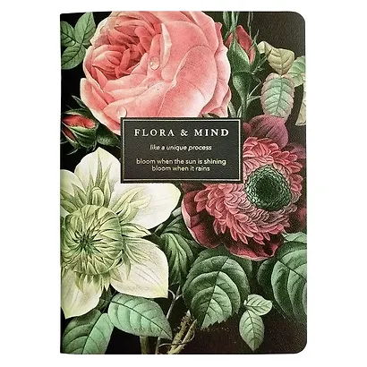 Тетрадь 48л кл. "Flora", букет, карт.обл., микротекстурирование, ламинация, скрепка - фото 1