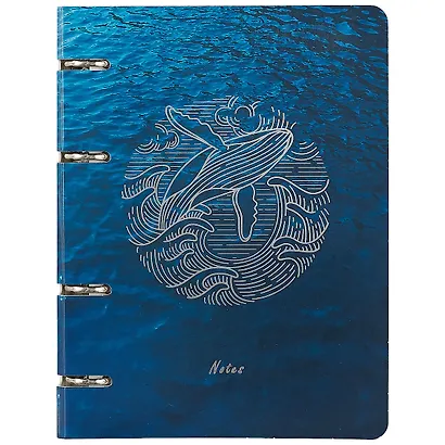 Тетрадь на кольцах в клетку Listoff, Sea, 100 листов - фото 1