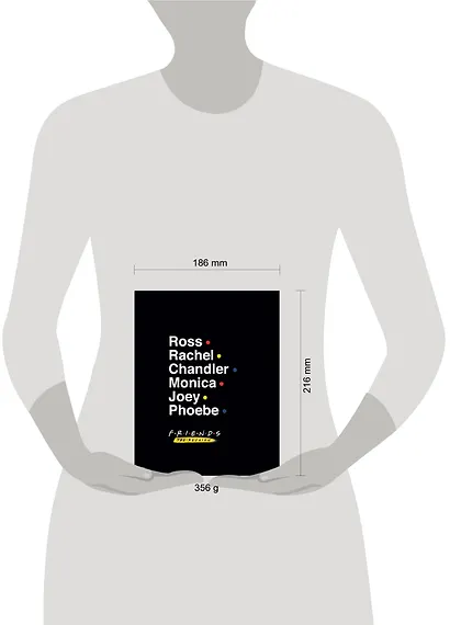 Friends. Блокнот в точку (bullet journal, 162x210мм, твердая обложка, пружина, бумага 120 стр., черный) - фото 3