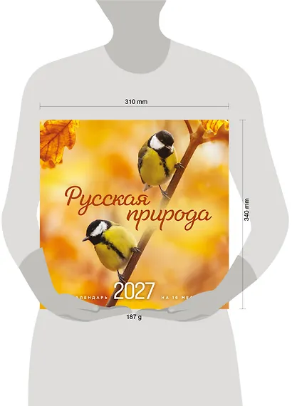 Русская природа. Календарь настенный на 16 месяцев на 2027 год (300х300 мм) - фото 8