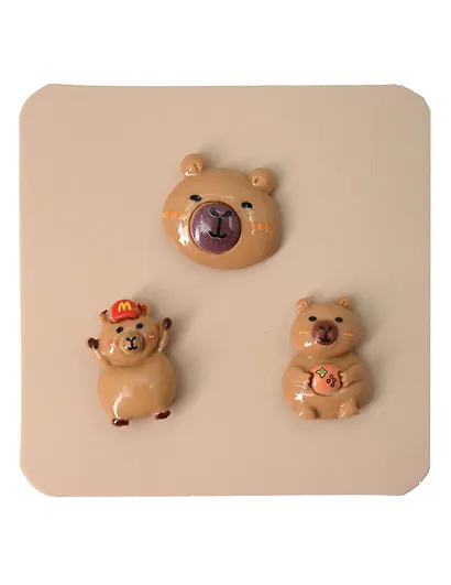 Джибитсы Капибары (3шт) (ПВХ) (12-18031-202506-GB27) - фото 1