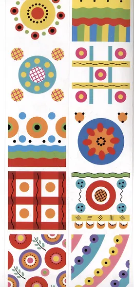 Дымковская роспись. Раскраска с наклейками - фото 4