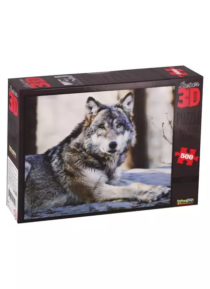 Пазл 3D Prime 3D 500 эл. Волк (Grey Wolf ) - фото 1