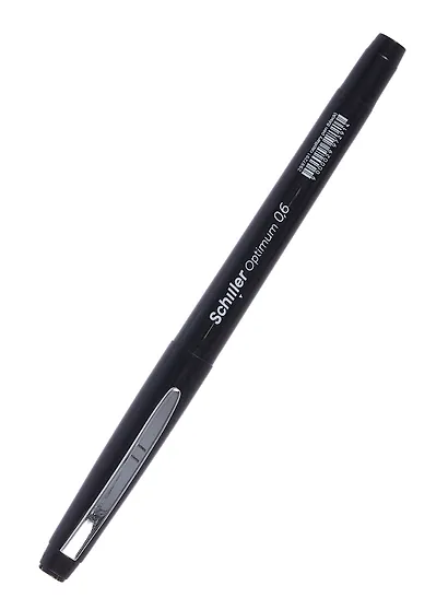 Ручка капиллярная Schiller, Optimum, черная 0,6 мм - фото 10