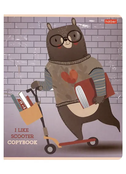 Тетрадь в клетку Hatber, I Like Sсooter, 48 листов, в ассортименте - фото 3