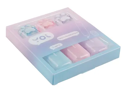 Текстовыделители Yoi, "Лапки", 3 цвета, в ассортименте - фото 4