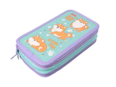 Пенал 3 отделения "Озорной хвостик" 19*11 см - фото 3