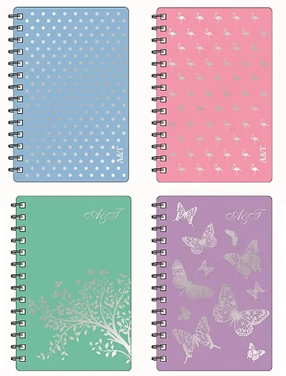 Записная, телефонная книжка, Феникс+ 85*129мм 72л Ассорти, пластиковая обложка на спирали 42685 - фото 1