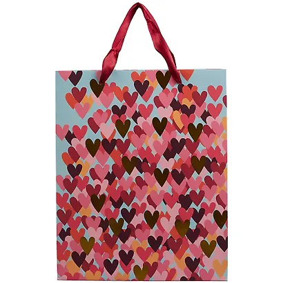 Пакет А4 32*26*12 "Color Hearts" жен., бум.мат.ламинат - фото 2