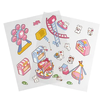 Набор наклеек с полем для создания миниатюрных сцен, размер 150х125 мм - фото 7