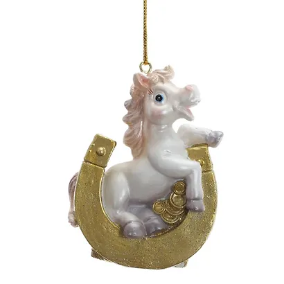Фигурка декоративная подвесная Лошадка, 6 вариантов (5х2х7) - фото 6