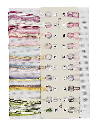 Набор для вышивания крестом "Легкие краски утра. Чашечка с пионом" - фото 3