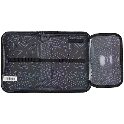 Пенал школьный 1отд. "Волк" 21*14см, молния, откидной клапан - фото 4