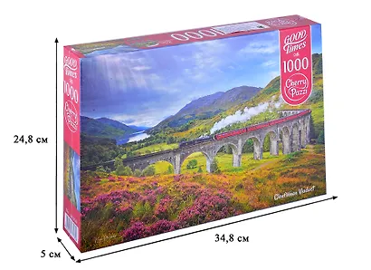 Пазл 1000 дет. Виадук Гленфиннан, Шотландия  Cherry Pazzl 30356 - фото 2
