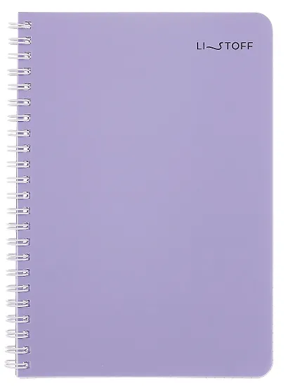 Тетрадь 80л кл. "Serenity" евроспираль, пласт.обл. - фото 1