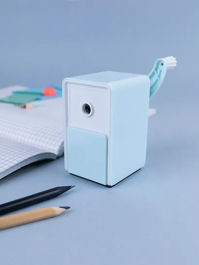 Точилка механическая для карандашей "Pastel colors", с контейнером для стружки, светло-фисташковый, Yoi - фото 2