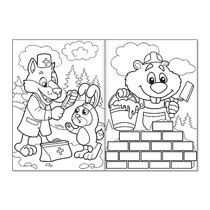 Набор детских раскрасок. Комплект из 10 книг - фото 4