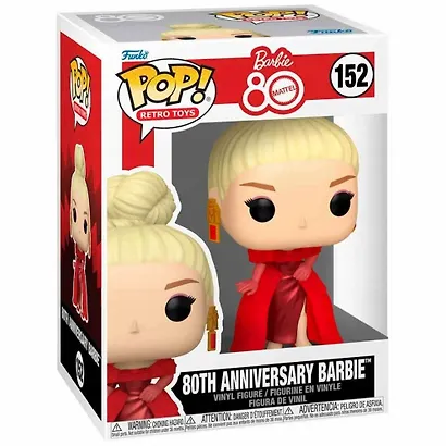 Фигурка коллекционная FUNKO  POP Vinyl: Retro Toy S9- Mattel 80th Anniversary Barbie (FNK83812) - фото 1